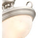 None 2 Light 13 inch Satin Nickel Semi-Flush Mount Ceiling Light